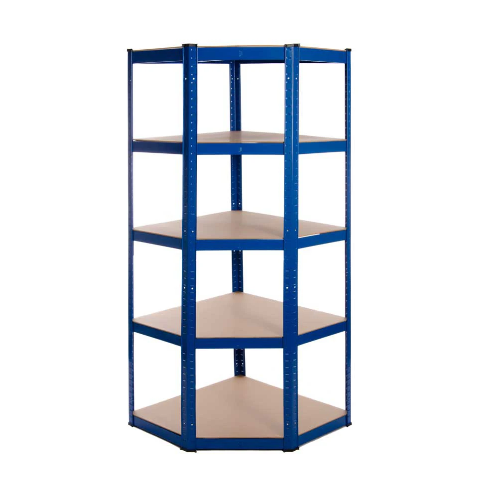 Powder Coated Garage Shelving Corner Unit 3 Pack (175KG) - Boltless - Image 2
