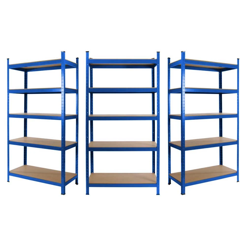 3 x Powder Coated Garage Shelving Unit (265KG) - Boltless