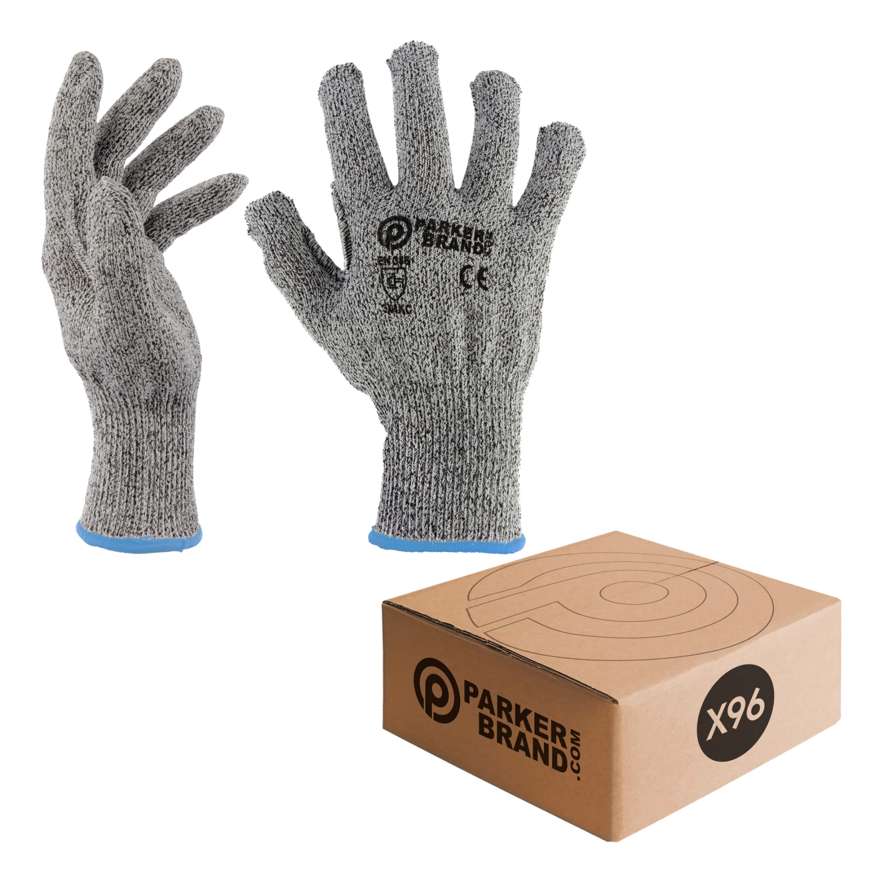 96 x Anti Cut / Safety Work Gloves (Level 5) - Large