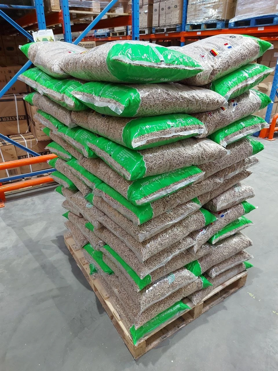 Full Pallet of ENPlus A1 Pellets for Biomass / Pizza Ovens (975KG)