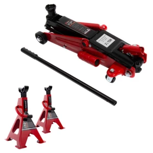 2.5 Ton Trolley Garage Jack & 2 Ton Axle Stand Kit