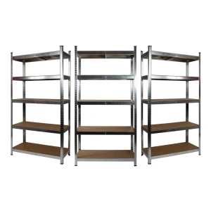 3 x Galvanised Garage Shelving Unit (175KG) - Boltless