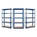 3 x Powder Coated Garage Shelving Unit (175KG) - Boltless