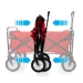 Foldable Garden Hand Cart – Heavy-Duty, Portable & Versatile Trolley (Blue Digital Camouflage) - Thumbnail 4